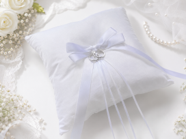 Silk Ring Pillow w/ Bow